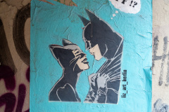 Streetart "Batman und Catwoman - WFT"